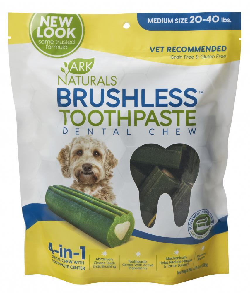 Brushless toothpaste shop dog treats