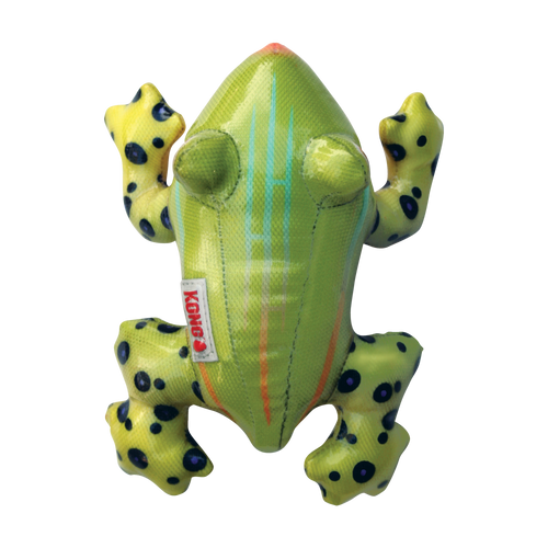 KONG Shieldz Tropics Frog Dog Toy (Medium)