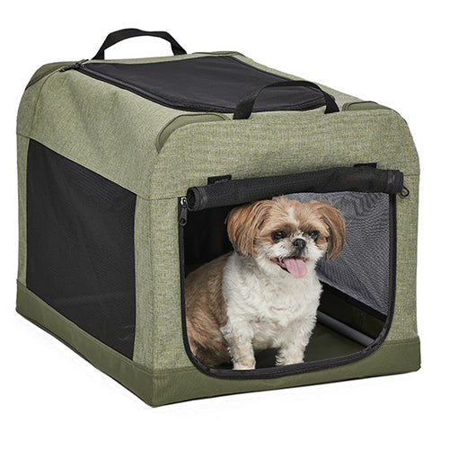 Midwest Canine Camper™ Tent Crate Green