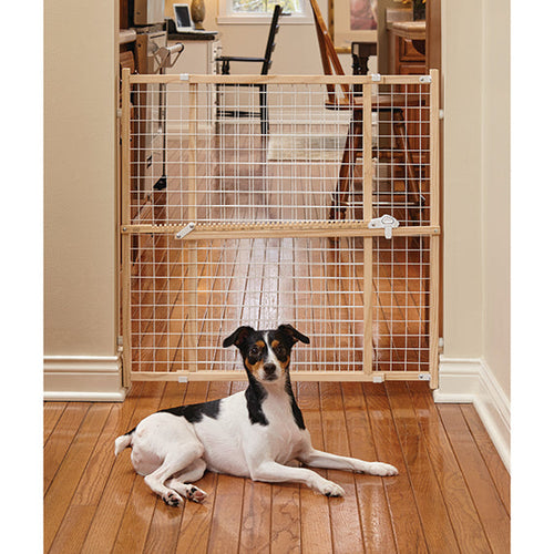 MidWest Homes for Pets Wood Pet Gate with Wire Mesh