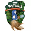 Petlinks® Instincts Chatty Chirp™ Plush HappyNip™ Silvervine & Catnip Bird Electronic Sound Cat Toy (Small)