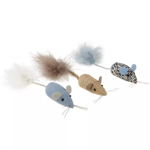 Petlinks® Instincts Catnip Caravan™ HappyNip™ Silvervine & Catnip Toss and Bat Plush Mice Cat Toy