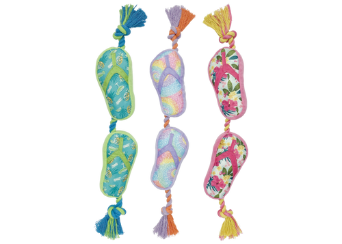 Multipet Margaritaville® Flip Flop Ropes Dog Toy