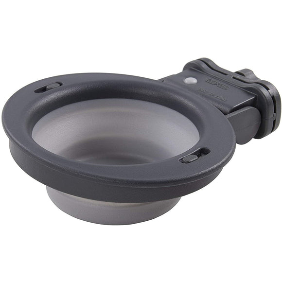 Dexas Collapsible Kennel Bowl Light Gray