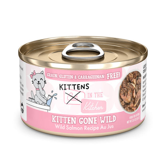 Weruva Kittens in the Kitchen Kitten Gone Wild Wild Salmon Recipe Au Jus (3 Oz - Single)