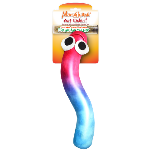 Meowijuana Get Kickin' Gummy Worm Cat Toy (1 Count)