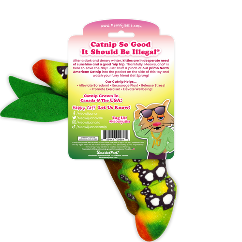 Meowijuana Get Sprung Refillable Caterpillar Cat Toy