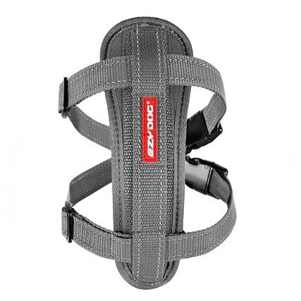 EzyDog Chest Plate Harness Gray