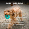 Playology Dual Layer Ring Dog Toy (Chicken Scent, Medium)