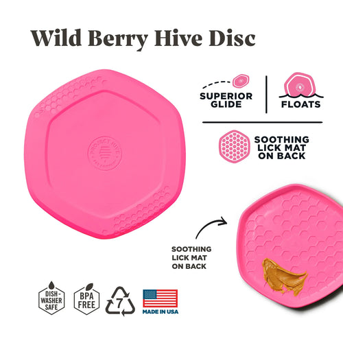 Project Hive Pet Company Hive Disc & Lick Mat - Wild Berry Scent