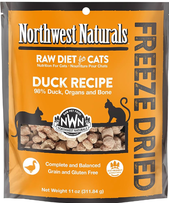 Northwest Naturals Frozen Cat Nibbles Duck (11 oz)