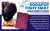SodaPup Fishy Design Emat Enrichment Lick Mat (Small 5” X 7” X 0.25” thick)