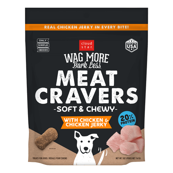 Cloud Star Wag More Bark Less Meat Cravers Soft & Chewy Chicken