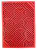 SodaPup Heart Design Love eMat Lick Mat (Large, Red)