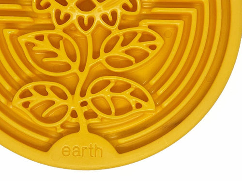 SodaPup Earth Nylon Ecoin Durable Enrichment Snacking Coin (5 diameter. Weight: 4.2 oz. For dogs 15-80 lbs/7-36 kg., Yellow)