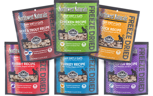 Northwest Naturals Freeze Dried Cat Nibbles Whitefish Recipe for Cats (11 oz)