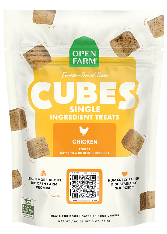 Open Farm Freeze Dried Raw Single Ingredient Chicken Treat for Dogs