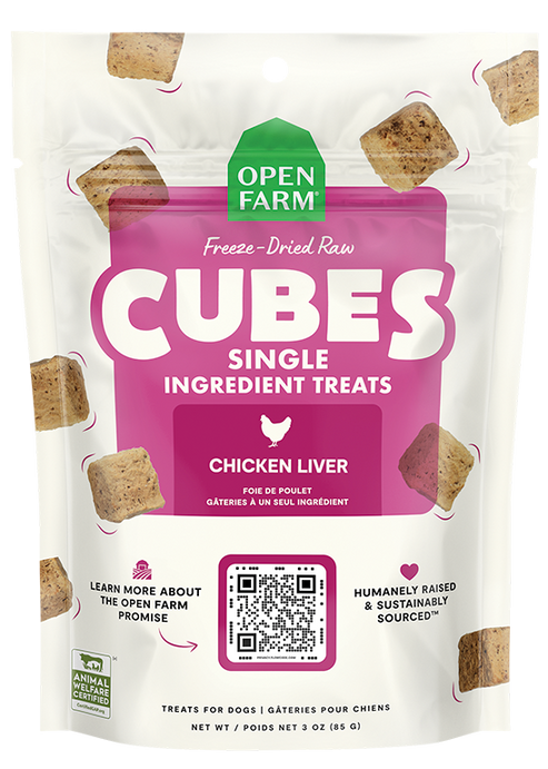 Open Farm Freeze Dried Raw Single Ingredient Chicken Liver Treat