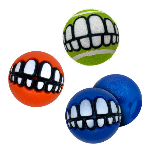 KONG Grinz By Rogz Variety 3-Pk Dog Toy (Medium)