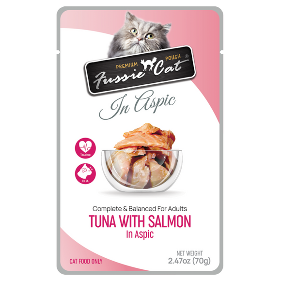 Fussie Cat Tuna with Salmon in Aspic Cat Food