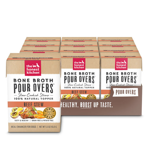 The Honest Kitchen Bone Broth Pour Overs - Beef Stew (5.5-oz, single box)