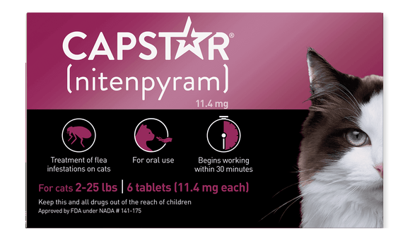 CAPSTAR® (nitenpyram) Oral Flea Treatment for Cats
