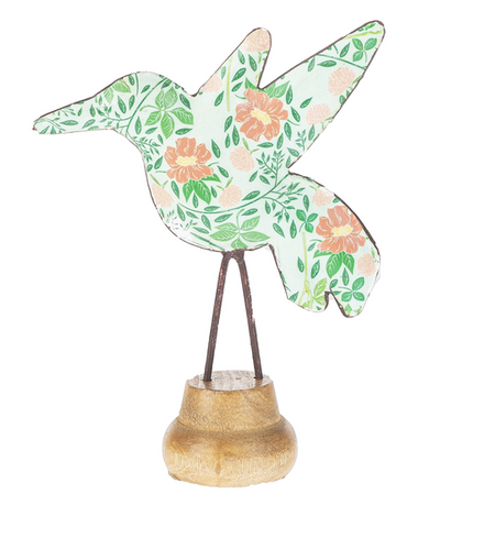 Ganz Floral Pattern Hummingbird