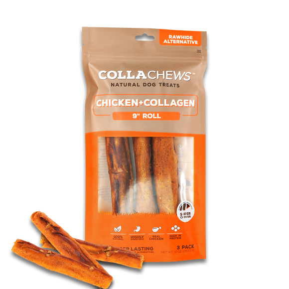 Collachews Chicken Rolls Dog Treats (9