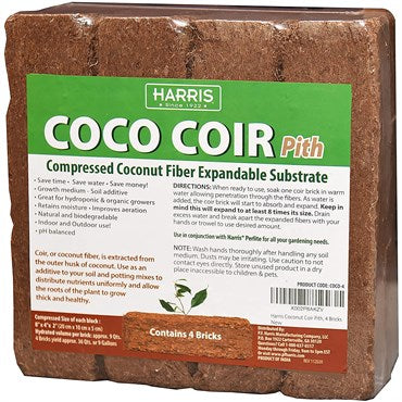 Coco Coir 4pk 9qt Pure Coco Coir