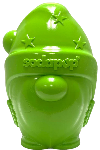 SodaPup Gnome Durable PUP-X Rubber eDispenser Chew Toy & Treat Dispenser