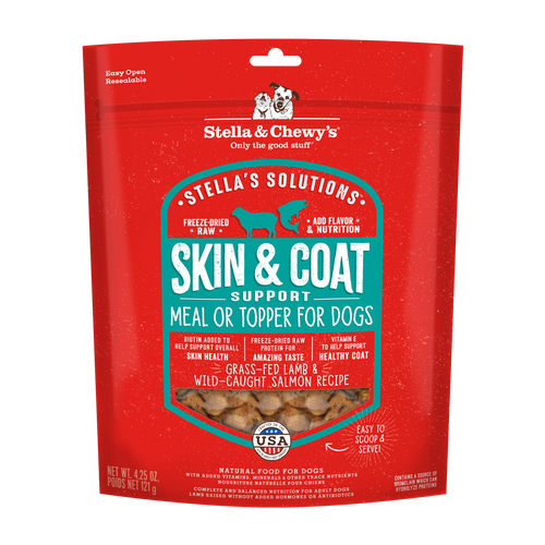 Stella's Solutions Freeze Dried Raw Skin & Coat Support Grass-fed Lamb & Salmon Recipe