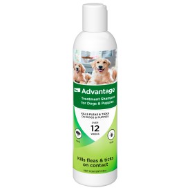 Advantage Dog Flea & Tick Shampoo for Puppies & Adult Dogs (12-oz Bottle)