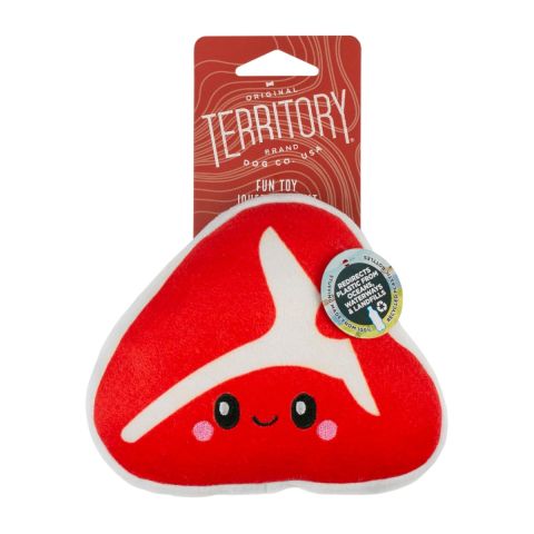 Territory Steak With Squaker Dog Toy (8