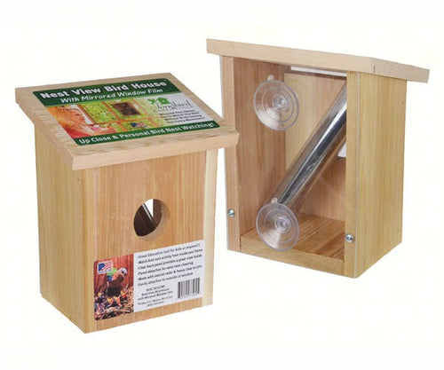 Songbird Essentials Nest View Bird House with Window Film