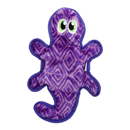 Outward Hound Invincibles Purple Gecko Plush Dog Toy
