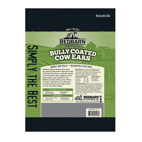 Redbarn Bully Coated Cow Ears