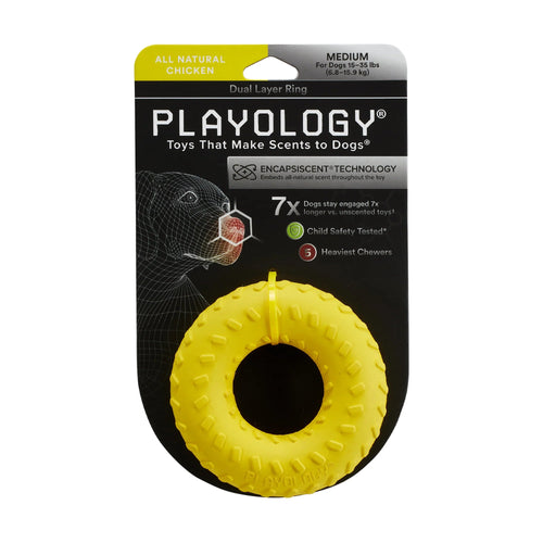 Playology Dual Layer Ring Dog Toy