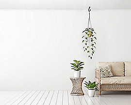 National Hardware Modern Ceiling J Hook 3-11/32-in, Black