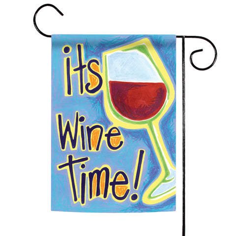 Toland Flags It's Wine Time Double Sided Flag
