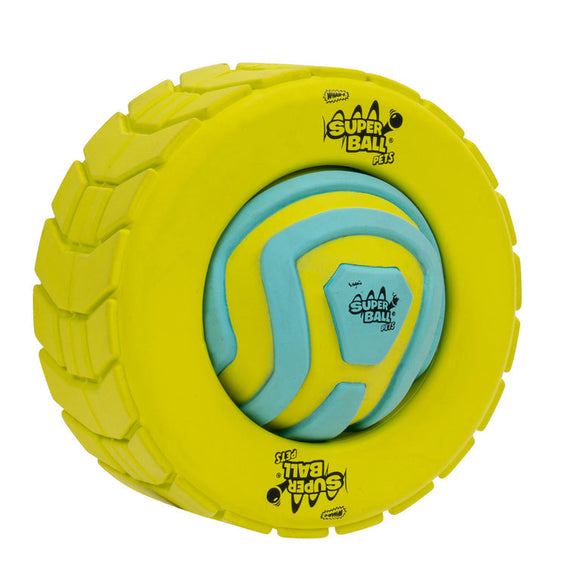 Wham-O Pets SuperBall 3-In-1 Tire Ball Treat Puzzle