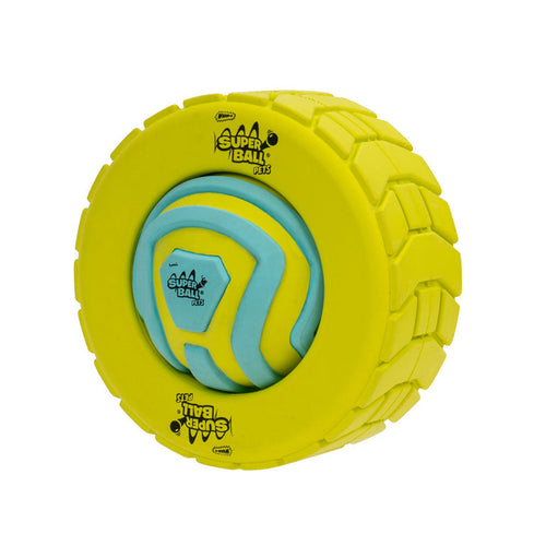 Wham-O Pets SuperBall 3-In-1 Tire Ball Treat Puzzle