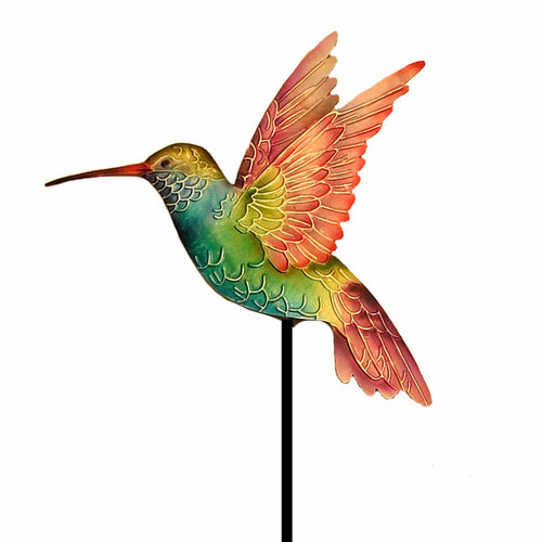 Eangee Garden Stake Rainbow Hummingbird