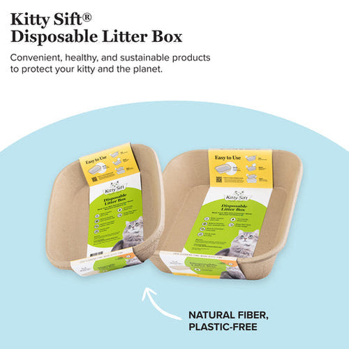 Kitty Sift Eco-Friendly Disposable Litter Box Kit