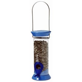 Songbird Tube Feeder for Beginners, 8-In., Blue