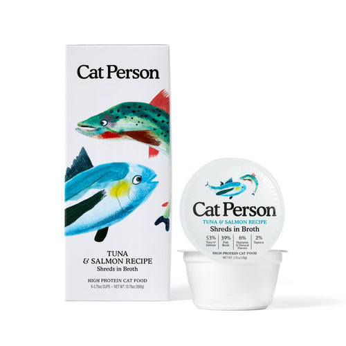 Weruva Cat Person Tuna & Salmon Shreds in Broth Cat Food