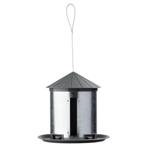 More Birds Metal Silo Hopper Bird Feeder