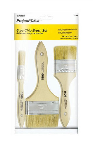 Linzer 6-Piece Chip Brush Set