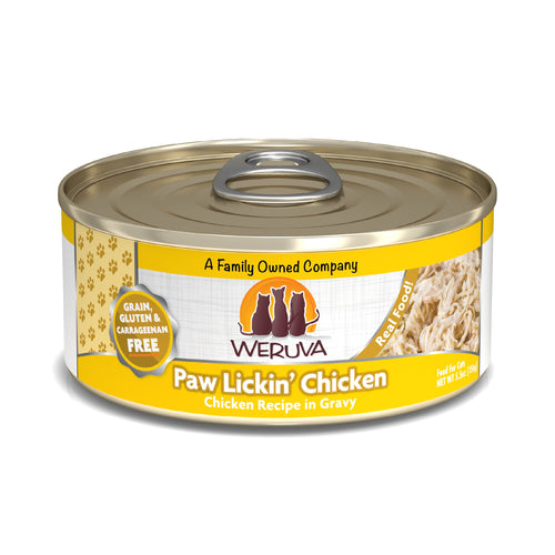 Weruva Paw Lickin’ Chicken Chicken Recipe in Gravy Canned Cat Food