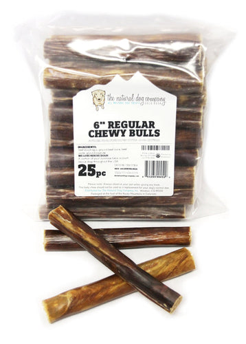 Tuesdays Natural Dog Company 6 Chewy Bulls (Bulk) Dog Treats