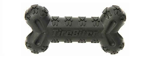 Mammoth TireBiter Advanced Bone Rubber with Treat Station Dog Toy